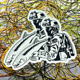 10" XL Steelhead Operator Sticker