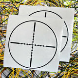 "Sniper Scope MIL-DOT" Transfer Sticker