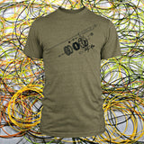 Deconstructed Rod and Reel T-shirt