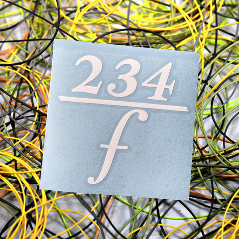 234/Frequency Die Cut Decal