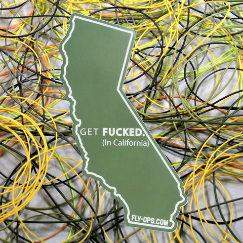 Get Fucked in California Sticker