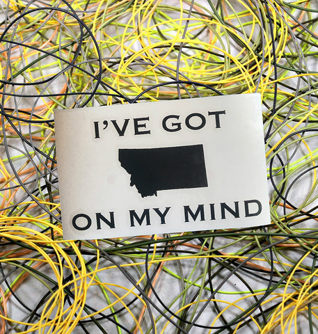 "I've Got Montana on My Mind" Transfer Sticker
